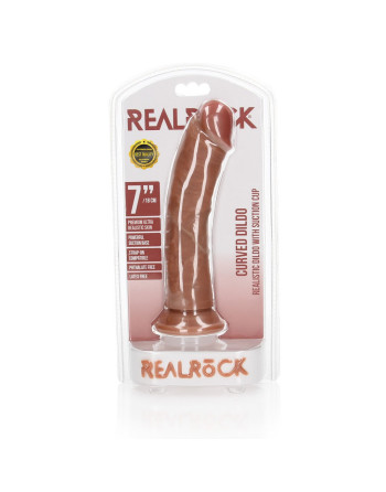 DILDO CURVED REALISTIC 7 /18 CM REALROCK