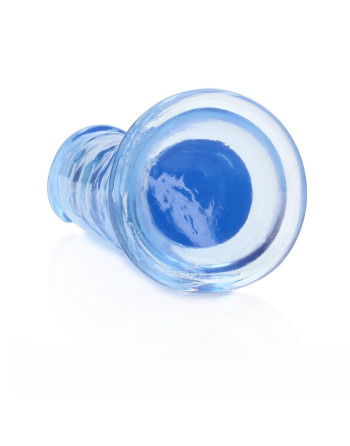 DILDO STRAIGHT REALISTIC CRYSTAL CLEAR 6 /14,5 CM AZUL REALROCK