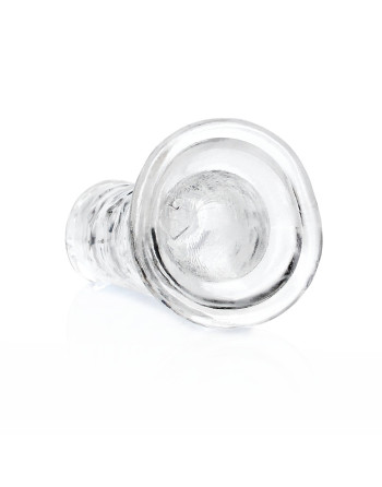 DILDO STRAIGHT REALISTIC CRYSTAL CLEAR 6 /14,5 CM TRANSPARENTE REALROCK