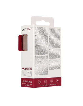 PLUG ANAL SLIM BEGINNER ROJO SHOTS TOYS