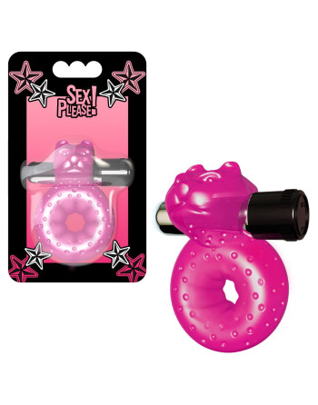 ANILLO PARA EL PENE CON VIBRACIÓN SEX PLEASE! MISHA ROSA