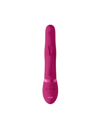 VIBRADOR IZARA ROTATING BEADS RABBIT ROSA VIVE