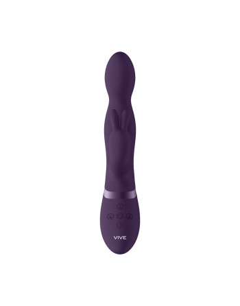 VIBRADOR NIVA ROTATING RABBIT MORADO VIVE