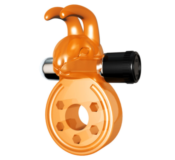 ANILLO PARA EL PENE CON VIBRACIÓN SEX PLEASE! BAXTER NARANJA