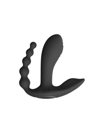 ESTIMULADOR CON DOBLE PENETRACIÓN KATA PULSE WAVE NEGRO VIVE 