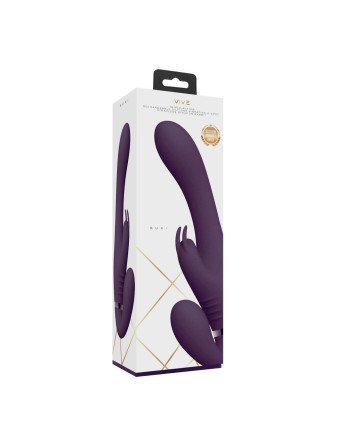 STRAP-ON SIN ARNÉS SUKI VIBRATING RABBIT MORADO VIVE