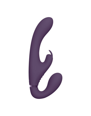 STRAP-ON SIN ARNÉS SUKI VIBRATING RABBIT MORADO VIVE