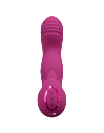 VIBRADOR YUMI FINGER MOTION AND FLICKERING TONGUE ROSA VIVE 