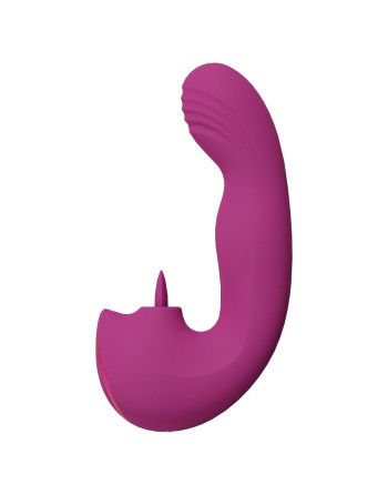 VIBRADOR YUMI FINGER MOTION AND FLICKERING TONGUE ROSA VIVE 