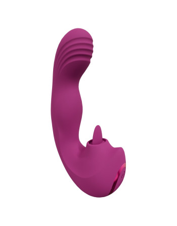 VIBRADOR YUMI FINGER MOTION AND FLICKERING TONGUE ROSA VIVE 