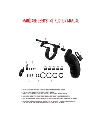 JAULA MODEL 21 CHASTITY 4.5 /11,5 CM MANCAGE