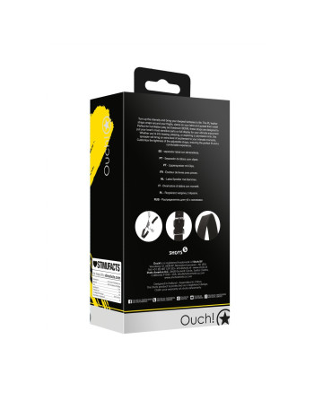 SEPARADOR  XTREME LABIA SPREADER WITH CLAMPS NEGRO OUCH!