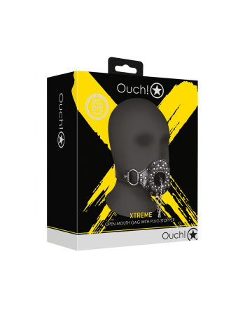 MORDAZA CON TAPA XTREME NEGRO OUCH!