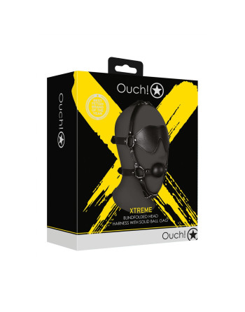 MÁSCARA COM VENDA E MORDAÇA EXTREME OUCH! MÁSCARA COM VENDA E MORDAÇA EXTREME OUCH!