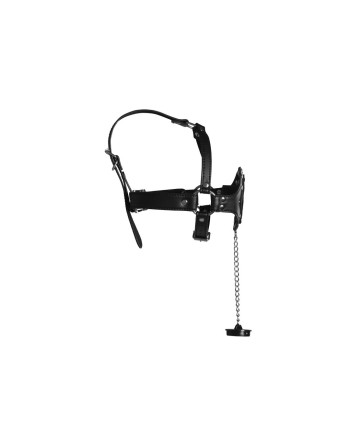 MÁSCARA COM MORDAÇA COM TAMPA EXTREME OUCH!