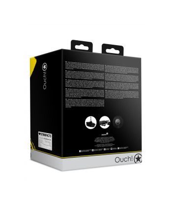 MÁSCARA COM MORDAÇA E FUNIL EXTREME PRETO OUCH!