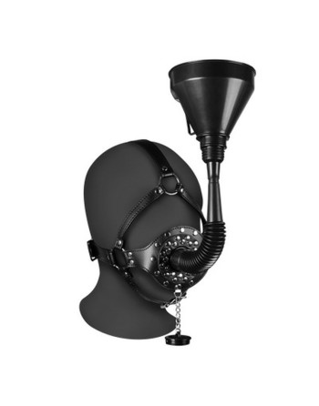 MÁSCARA COM MORDAÇA E FUNIL EXTREME PRETO OUCH! MÁSCARA COM MORDAÇA E FUNIL EXTREME PRETO OUCH!