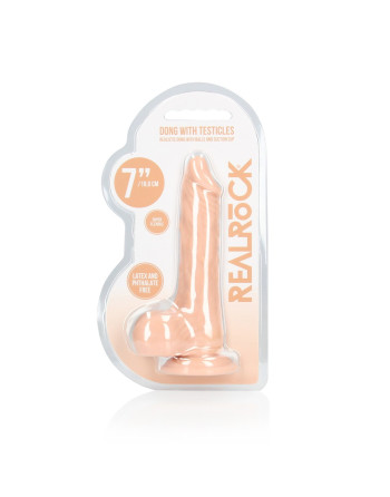DILDO COM TESTÍCULOS 7 / 17 CM REALROCK