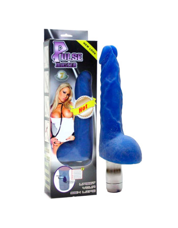 VIBRADOR PULSE MASTER REALISTA CON LUZ AZUL