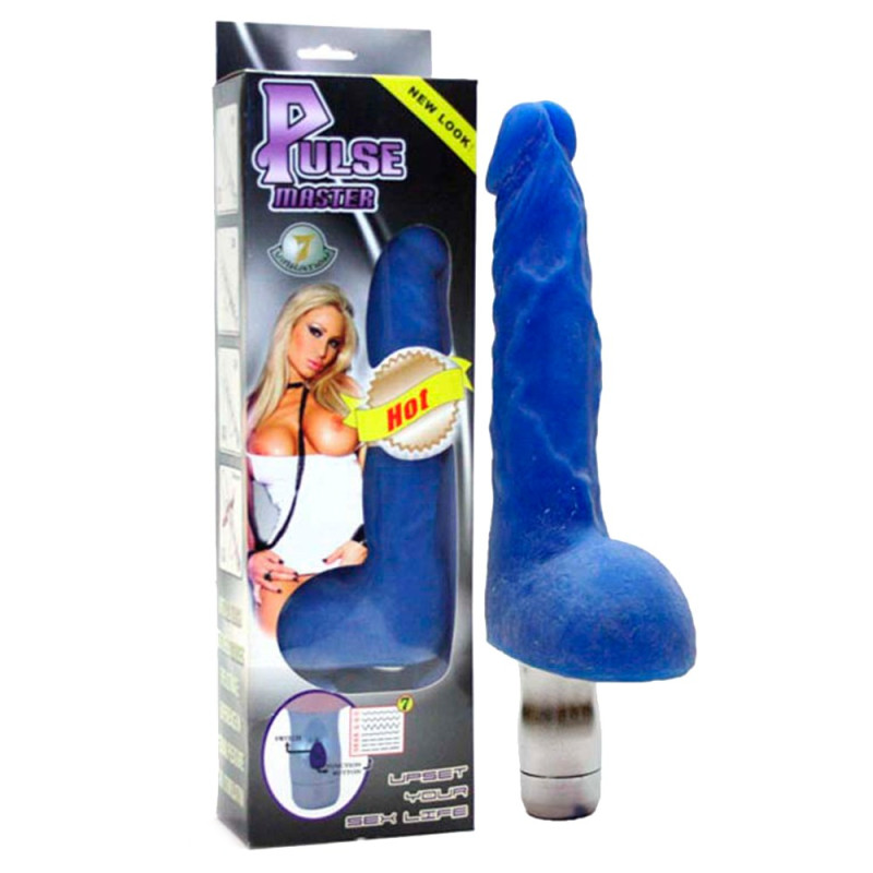 VIBRADOR PULSE MASTER COM LUZ REALISTA AZUL VIBRADOR PULSE MASTER COM LUZ REALISTA AZUL