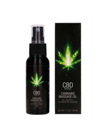 ÓLEO DE MASSAGEM COM CBD CANNABIS 2 FL OZ 50 ML PHARMQUESTS