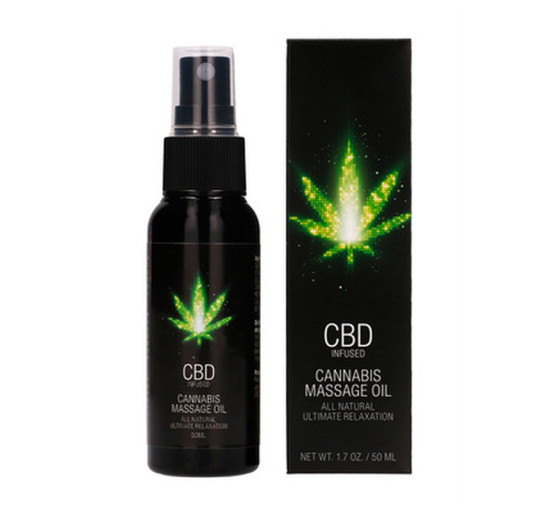 ÓLEO DE MASSAGEM COM CBD CANNABIS 2 FL OZ 50 ML PHARMQUESTS