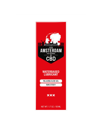 LUBRIFICANTE À BASE DE ÁGUA ORIGINAL CBD FROM AMSTERDAM 2 FL OZ 50 ML PHARMQUESTS