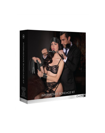 KIT BONDAGE INTERMEDIATE BONDAGE KIT PRETO OUCH! KIT BONDAGE INTERMEDIATE BONDAGE KIT PRETO OUCH!
