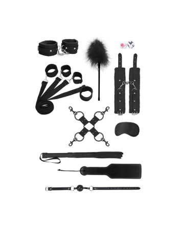 KIT BONDAGE SUPREME BED BINDINGS RESTRAINT KIT PRETO OUCH! KIT BONDAGE SUPREME BED BINDINGS RESTRAINT KIT PRETO OUCH!