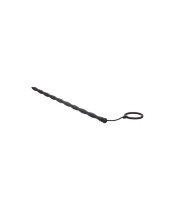 CONJUNTO DE SONDA DE URETRA COM ANEL PENIANO DE SILICONE PRETO OUCH! CONJUNTO DE SONDA DE URETRA COM ANEL PENIANO DE SILICONE PRETO OUCH!