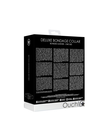 COLEIRA BONDAGE DELUXE PRETO OUCH!