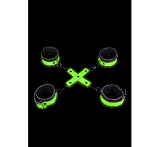 ESPOSAS PARA PUÑOS Y TOBILLOS CON HOGTIE GLOW IN THE DARK OUCH!