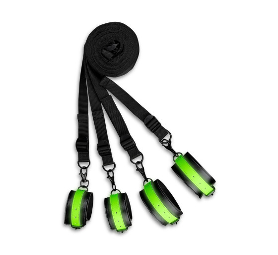 CONJUNTO DE RESTRIÇÕES PARA CAMA FLUORESCENTES GLOW IN THE DARK OUCH! CONJUNTO DE RESTRIÇÕES PARA CAMA FLUORESCENTES GLOW IN THE DARK OUCH!