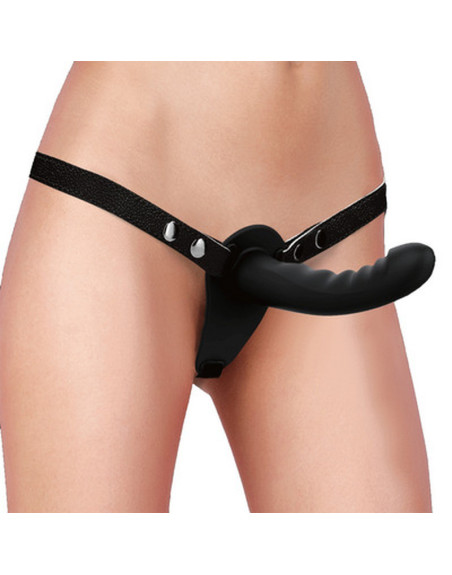 ARNÊS AJUSTÁVEL COM DILDO PRETO OUCH!