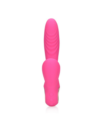 VIBRADOR RABBIT CON LAMIDA Y CALENTAMIENTO EXUBERANT PINK LOVELINE