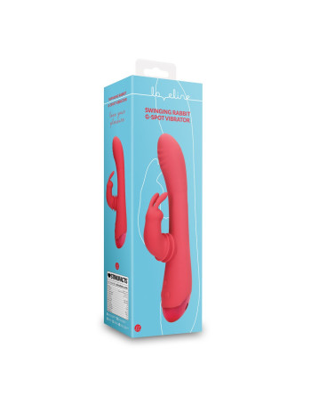 VIBRADOR SWINGING RABBIT G-SPOT BRIGHTO RED LOVELINE