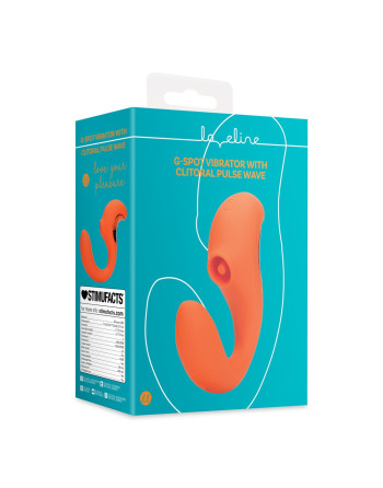 VIBRADOR G-SPOT VIBRATOR WITH CLITORAL PULSE WAVE UNTAMED ORANGE LOVELINE