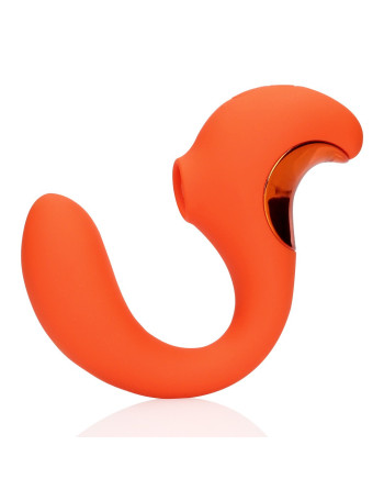 VIBRADOR G-SPOT VIBRATOR WITH CLITORAL PULSE WAVE UNTAMED ORANGE LOVELINE