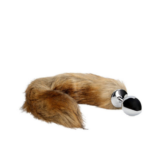 PLUG ANAL COM CAUDA DE RAPOSA CASTANHA OUCH!