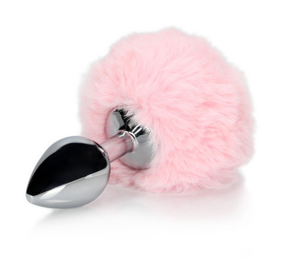 PLUG ANAL CON COLA DE CONEJO ROSA OUCH!