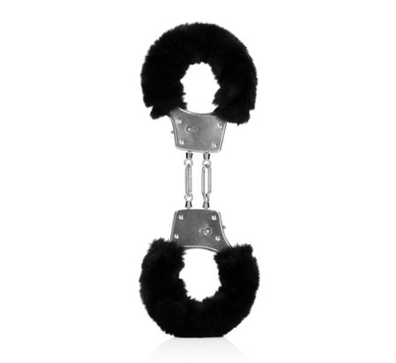 ALGEMAS COM PELÚCIA FURRY METAL PRETO OUCH!