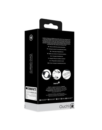 MORDAÇA COM ANEL E PINÇAS PARA OS MAMILOS PRETA OUCH! MORDAÇA COM ANEL E PINÇAS PARA OS MAMILOS PRETA OUCH!