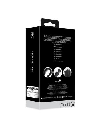 LÁTIGO DE SILICONA NEGRO OUCH!