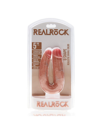 DILDO DOBLE U SHAPED DOUBLE DILDO 5 /12,7 CM REALROCK