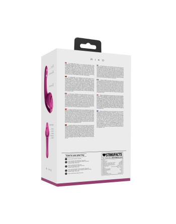 VIBRADOR RIKO COM MOTOR TRIPLO PULSE WAVE STIMULATOR ROSA VIVE