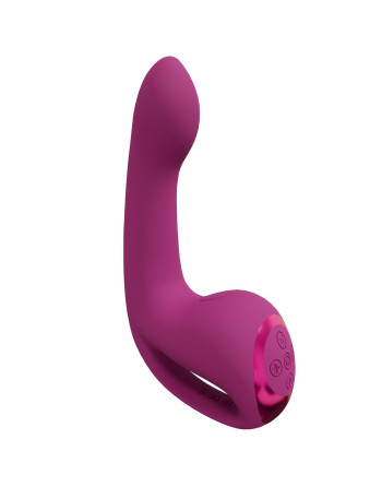 VIBRADOR RIKO COM MOTOR TRIPLO PULSE WAVE STIMULATOR ROSA VIVE