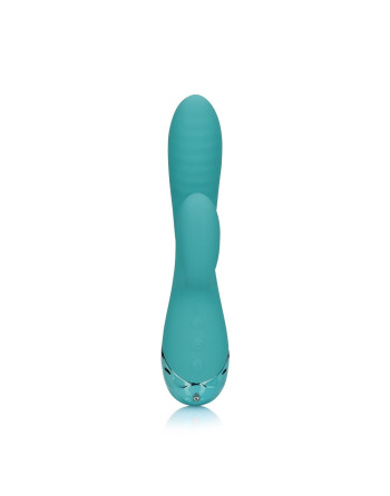 VIBRADOR COELHO INSUFLÁVEL PEACOCK BLUE LOVELINE