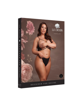 SUJETADOR TRIANGLE CON ENCAJE NEGRO TALLA QUEEN LE DÉSIR 