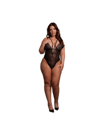 BODY WIRELESS LACE NEGRO TALLA QUEEN LE DÉSIR 