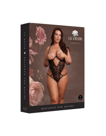 BODY LACE UNDERWIRED PRETO TAMANHO QUEEN LE DÉSIR